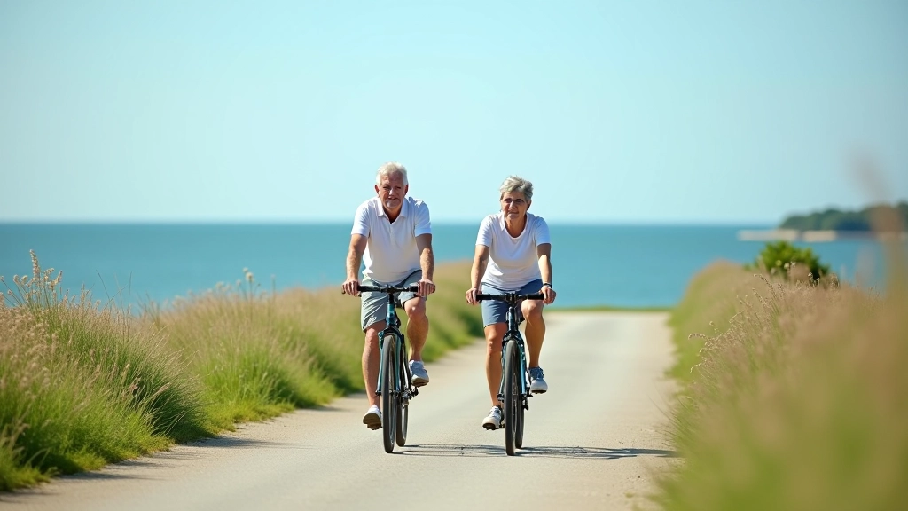 Seniori braukšana velosipēdiem Ventspils piejūrā